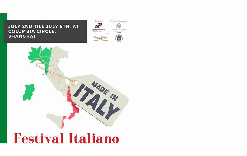 A SHANGHAI IL “FESTIVAL ITALIANO” PER LA PROMOZIONE DEL MADE IN ITALY. TRA I MARCHI C’E’ ANCHE “CANTINE ITALIANE”